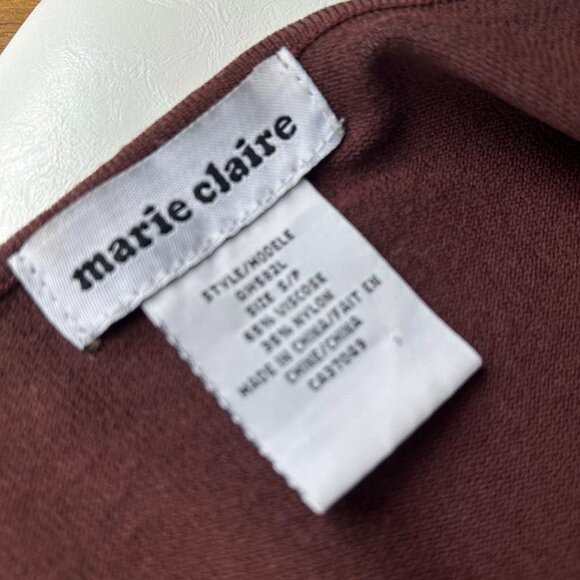 MARIE CLAIRE Chocolate Brown Embellished Sleeveless Ombré Top – US S - Picture 7 of 7